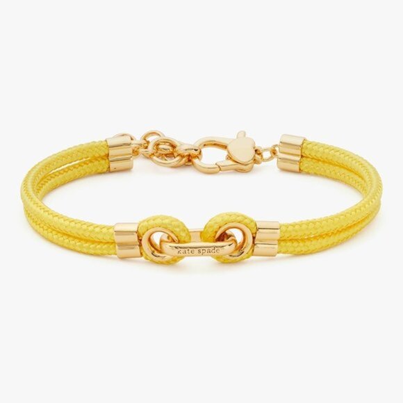 Kate Spade Know the Ropes Cord Bracelet Yellow - Picture 2 of 3